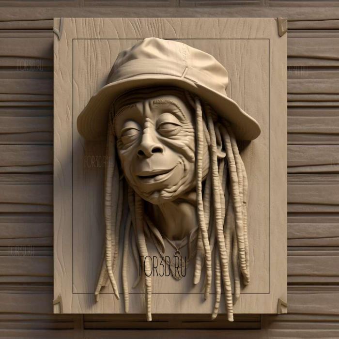 Lil Wayne 2 stl model for CNC